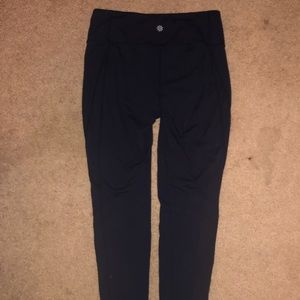 Athleta Navy Blue full length leggings - M